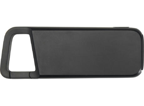 Batería externa de 5000 mAh y 12 W de plástico reciclado resistente al agua con mosquetón Alkes