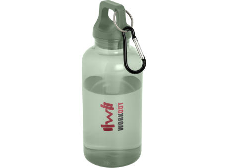 Bidón de 400 ml de plástico reciclado con mosquetón y certificación RCS Oregon