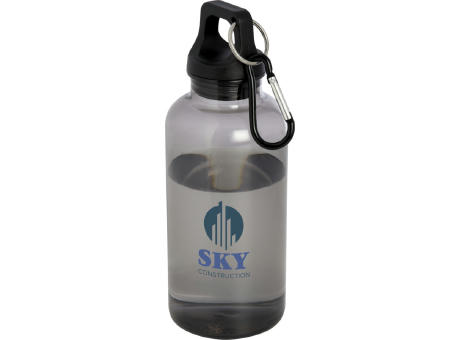 Bidón de 400 ml de plástico reciclado con mosquetón y certificación RCS Oregon