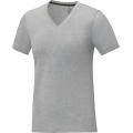 Camiseta de manga corta y cuello en V para mujer 