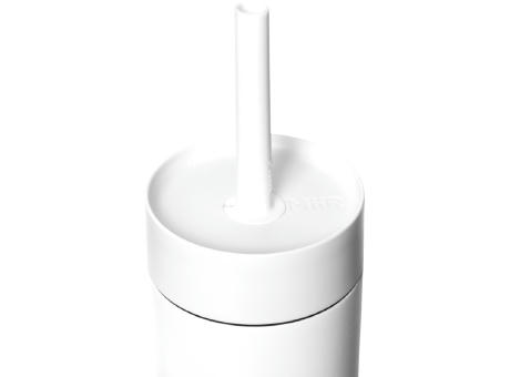 Botella de agua de 473 ml con pajita 