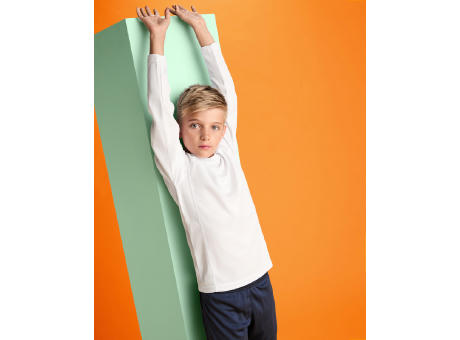 Camiseta deportiva infantil Montecarlo de manga de 150 g/m² larga