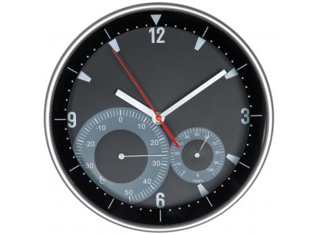 Reloj de pared con higrómetro y termómetro