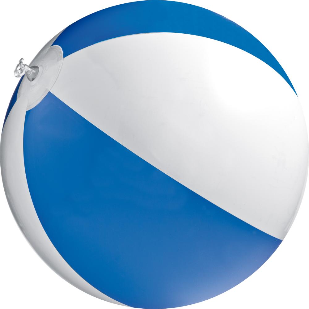 Pelota hinchable de playa bicolor.