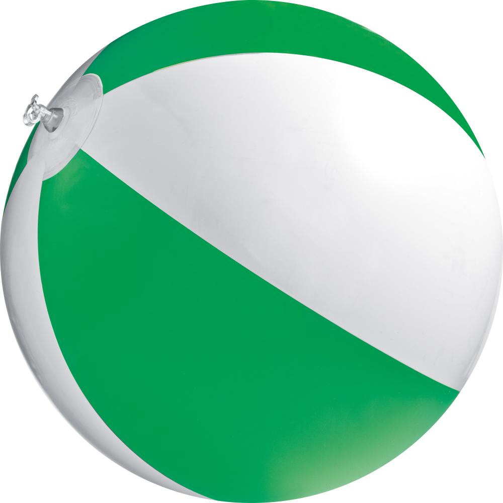 Pelota hinchable de playa bicolor.