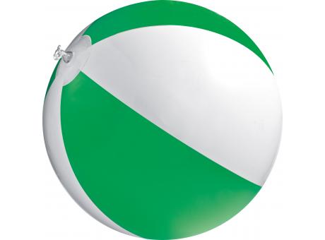 Pelota hinchable de playa bicolor.