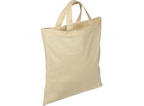 Bolsa de algodón con asas cortas - Certificado OEKO-TEX Standard 100