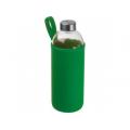 Botella de vidrio de 1 litro con funda de neopreno