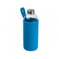 Botella de vidrio de 1 litro con funda de neopreno