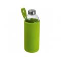 Botella de vidrio de 1 litro con funda de neopreno