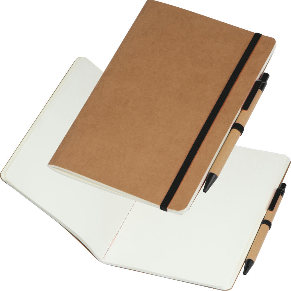 Cuaderno con bolígrafo