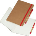 Cuaderno con bolígrafo