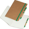 Cuaderno con bolígrafo