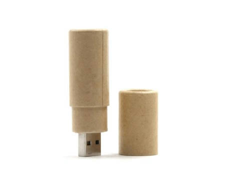 USB-Stick Paper Roll-Braun-512 MB