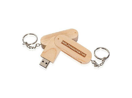 USB-Stick Holz Robin