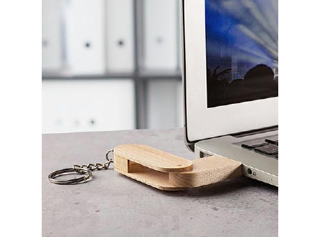 USB-Stick Holz Robin