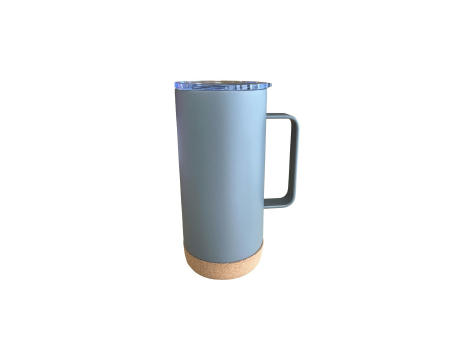 WoodenBase Steel Coffee Mug with Handle