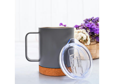 WoodenBase Steel Coffee Mug with Handle Mini