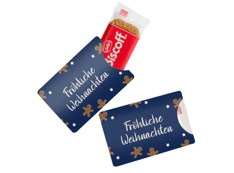 Lotuskekse im Werbeschuber