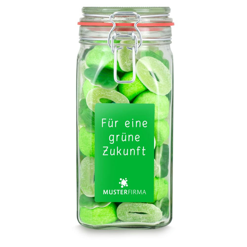 Bügelglas L grün