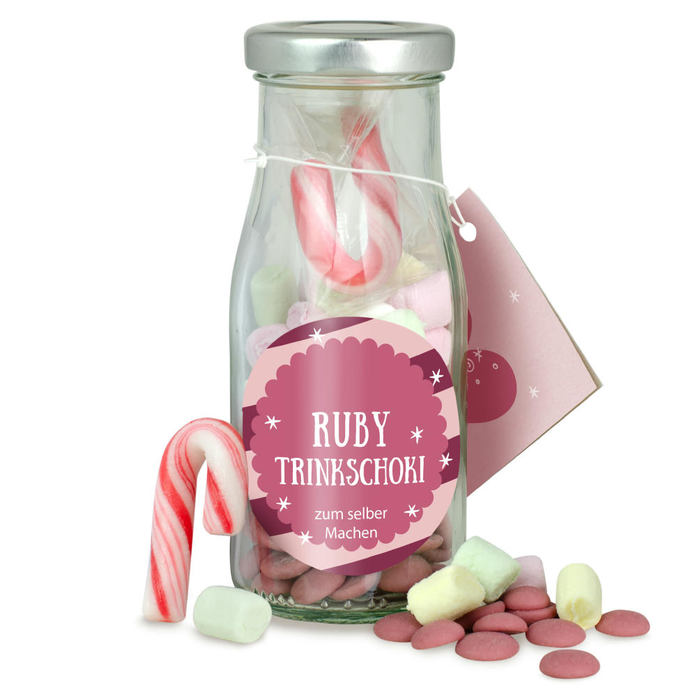 DIY Flasche Ruby Trinkschoki 