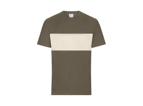 T-Shirt colour-block UNISEX - Unisex T-Shirt mit Kontrasteinsatz