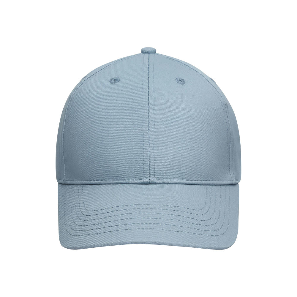 6 Panel Cap Bio Cotton - 6 Panel Cap mit ungebürsteter Oberfläche