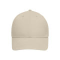 6 Panel Cap Bio Cotton - 6 Panel Cap mit ungebürsteter Oberfläche