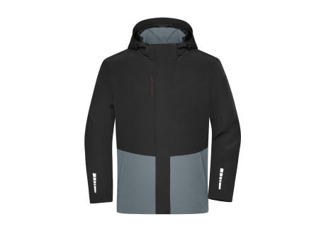 Workwear Hardshell Rainjacket - Funktionelle Regenjacke mit farblich abgesetzten Details