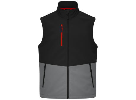 Workwear Softshell Vest - Funktionelle Softshellweste mit farblich abgesetzten Details