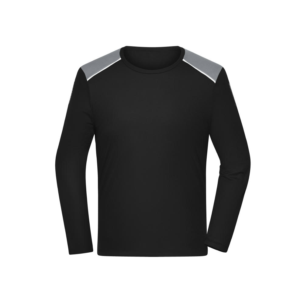Men's Running Shirt Longsleeve  GRS - Langarm Funktionsshirt aus recyceltem Polyester für Running, Sport und Fitness