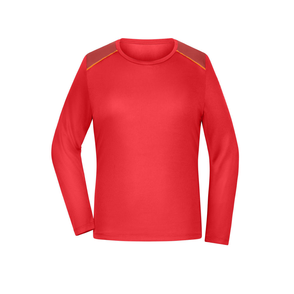 Ladies' Running Shirt Longsleeve  GRS - Langarm Funktionsshirt aus recyceltem Polyester für Running, Sport und Fitness