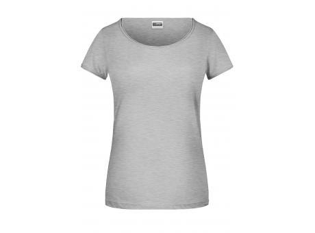 Ladies'-T - T-Shirt mit trendigem Rollsaum