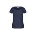 Ladies'-T-T-Shirt mit trendigem Rollsaum
