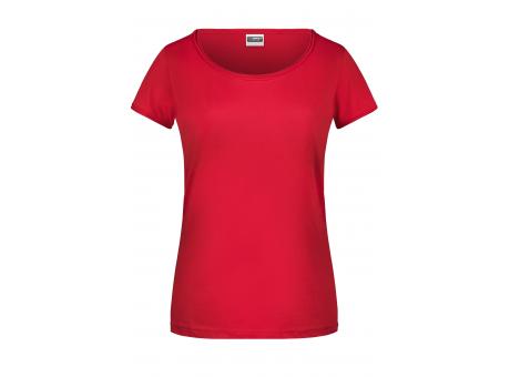 Ladies'-T - T-Shirt mit trendigem Rollsaum