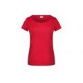 Ladies'-T - T-Shirt mit trendigem Rollsaum