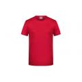 Men's-T-T-Shirt mit trendigem Rollsaum