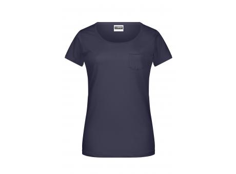 Ladies'-T Pocket-T-Shirt mit modischer Brusttasche