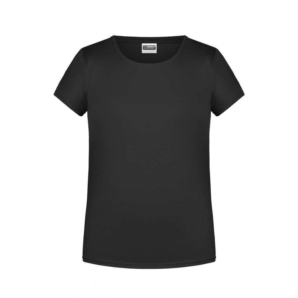 Girls' Basic-T-T-Shirt für Kinder in klassischer Form