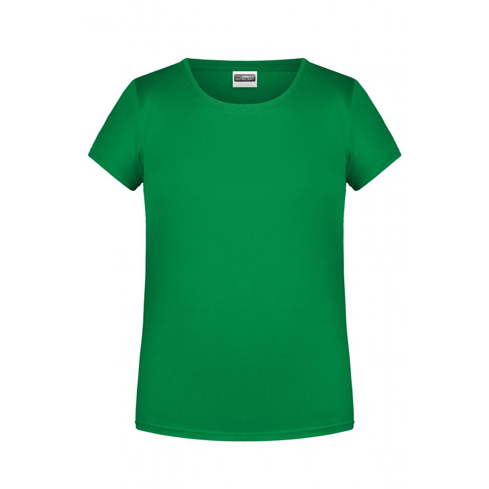 Girls' Basic-T-T-Shirt für Kinder in klassischer Form