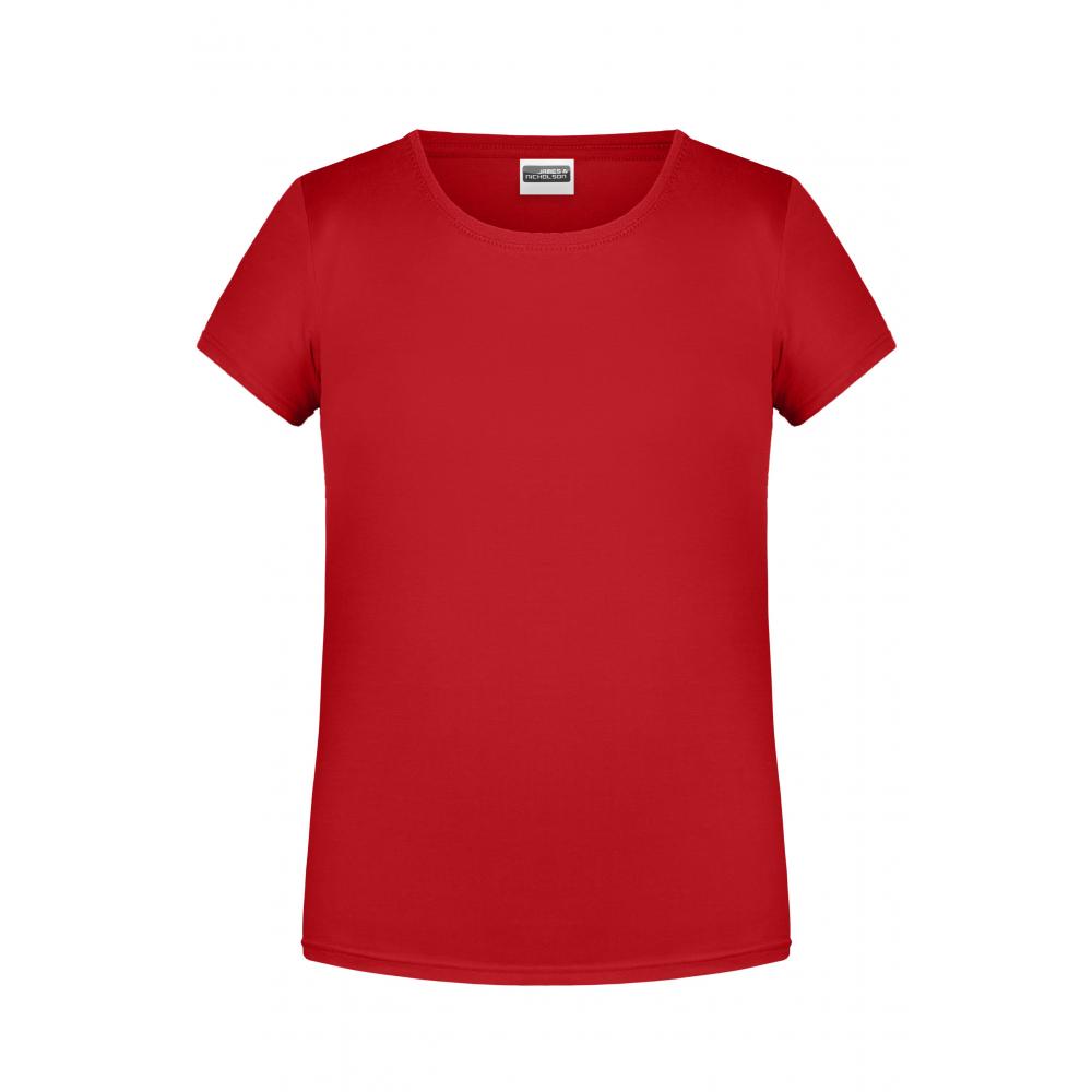 Girls' Basic-T-T-Shirt für Kinder in klassischer Form