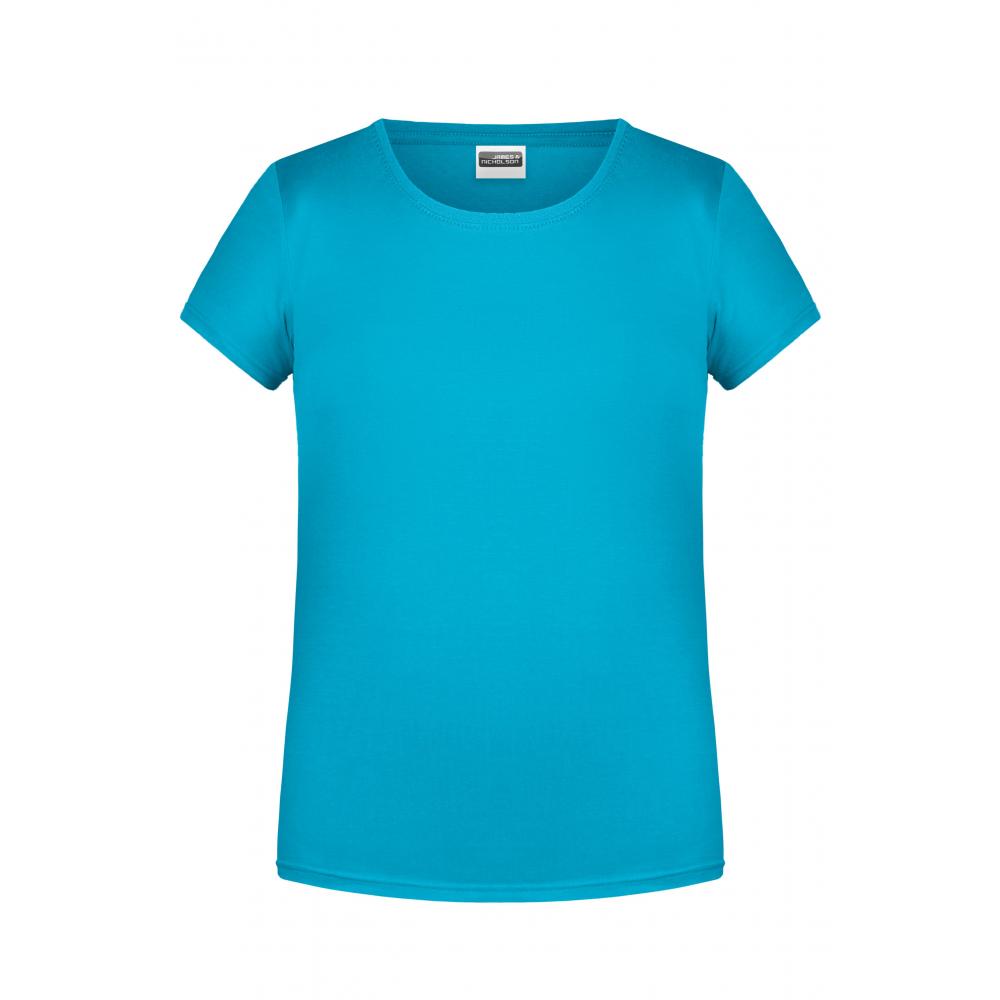 Girls' Basic-T-T-Shirt für Kinder in klassischer Form