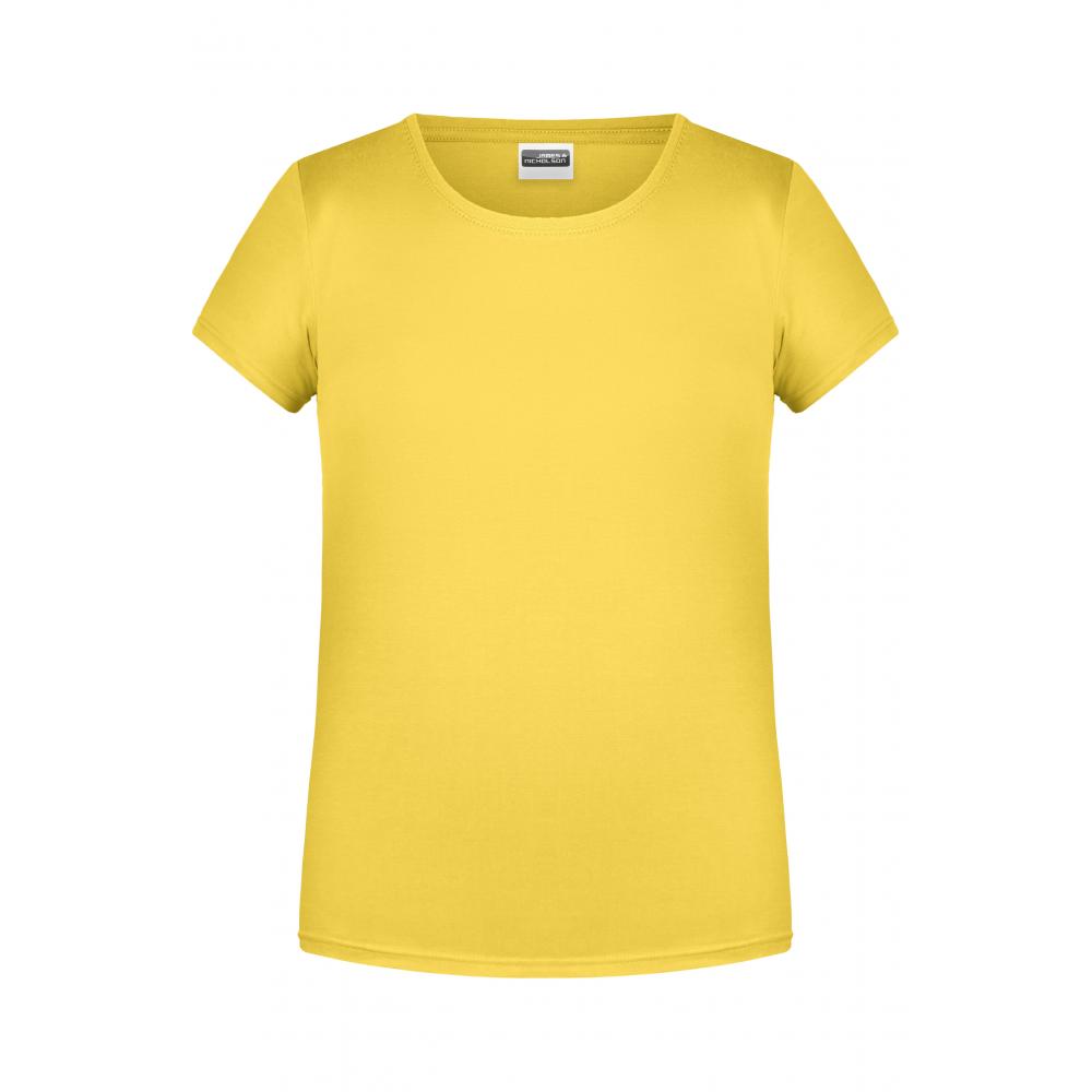 Girls' Basic-T-T-Shirt für Kinder in klassischer Form