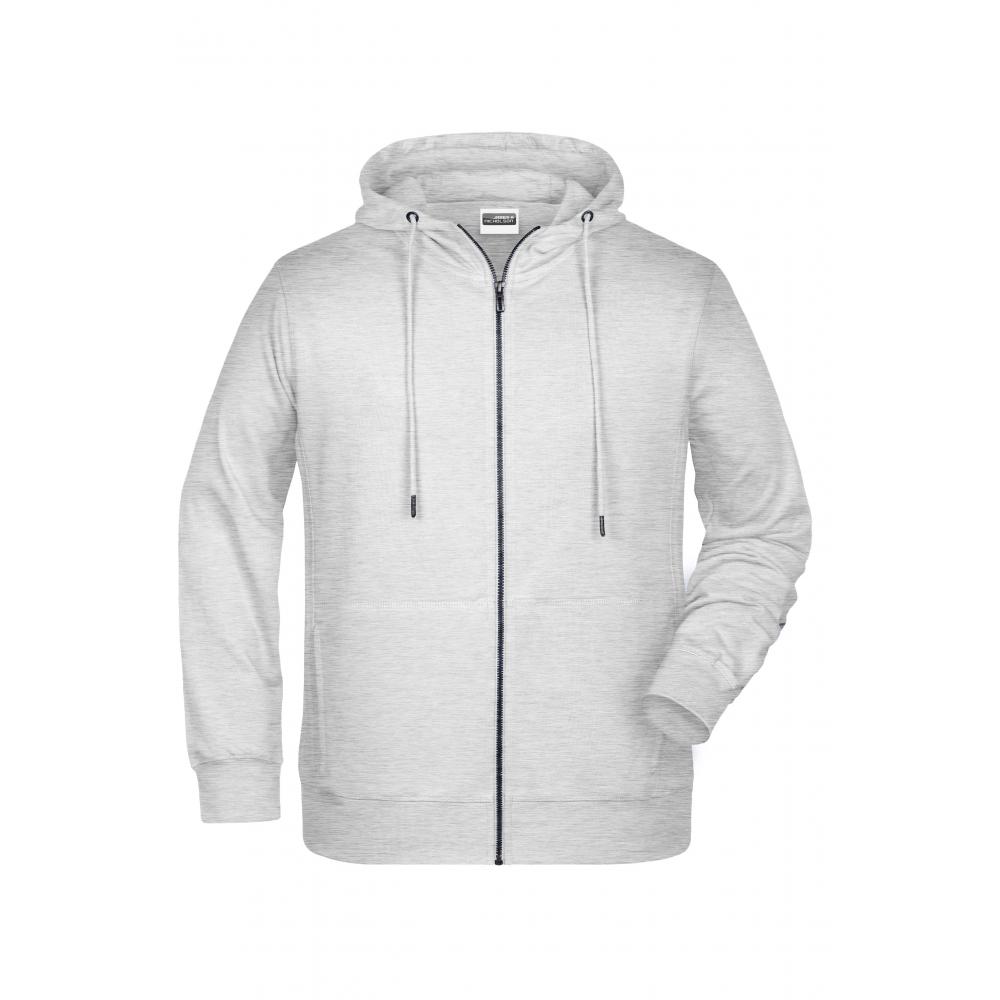 Men's Zip Hoody-Sweatjacke mit Kapuze und Reißverschluss