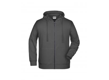 Men's Zip Hoody-Sweatjacke mit Kapuze und Reißverschluss