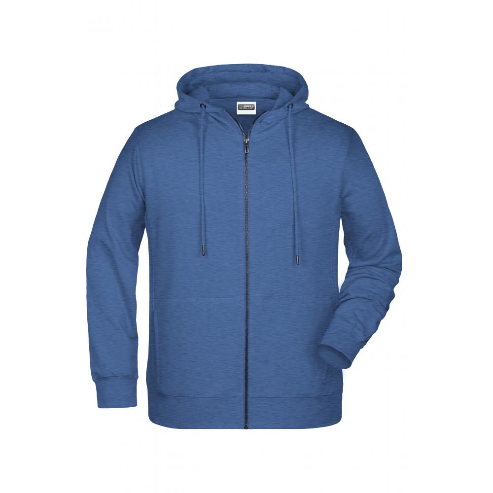 Men's Zip Hoody-Sweatjacke mit Kapuze und Reißverschluss