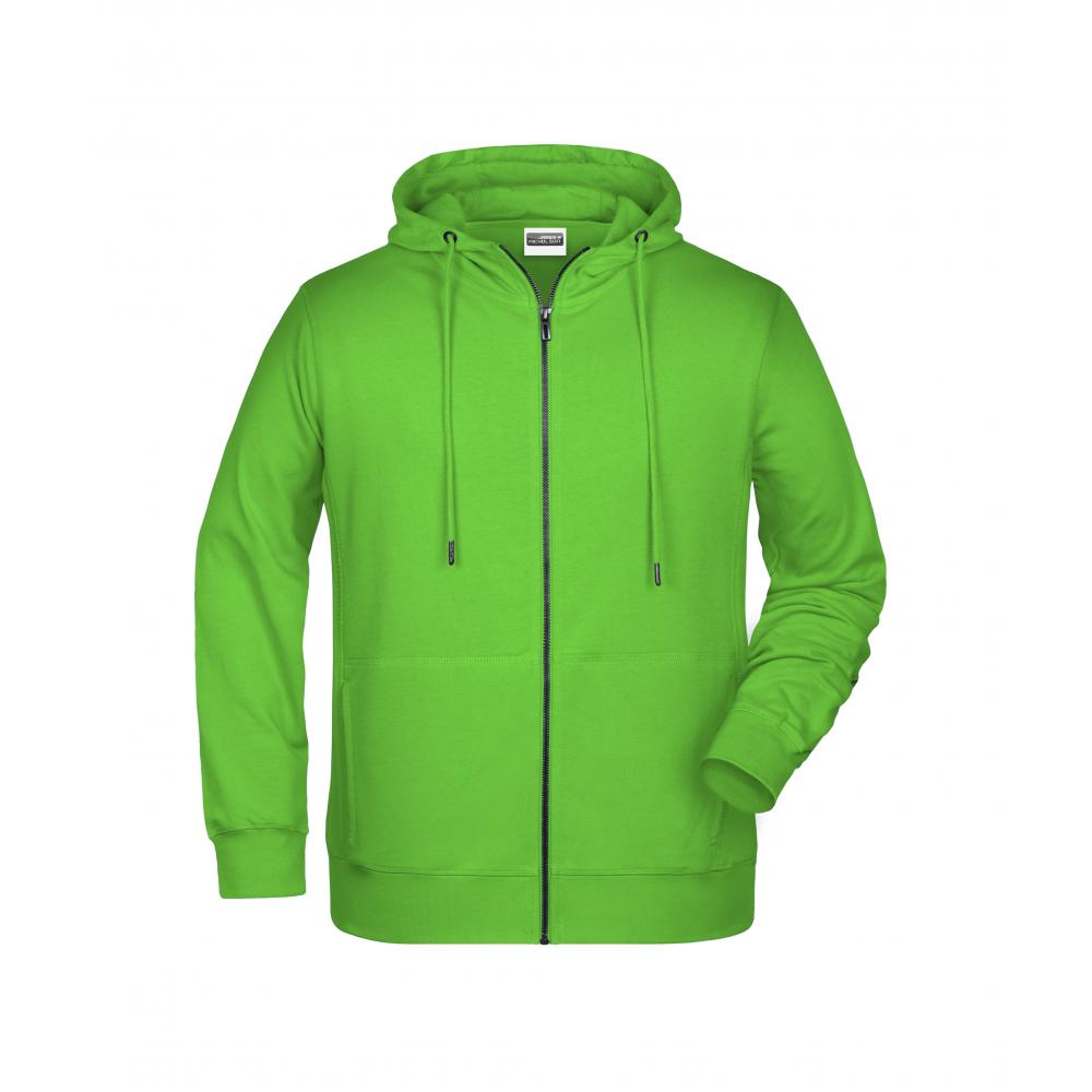 Men's Zip Hoody-Sweatjacke mit Kapuze und Reißverschluss