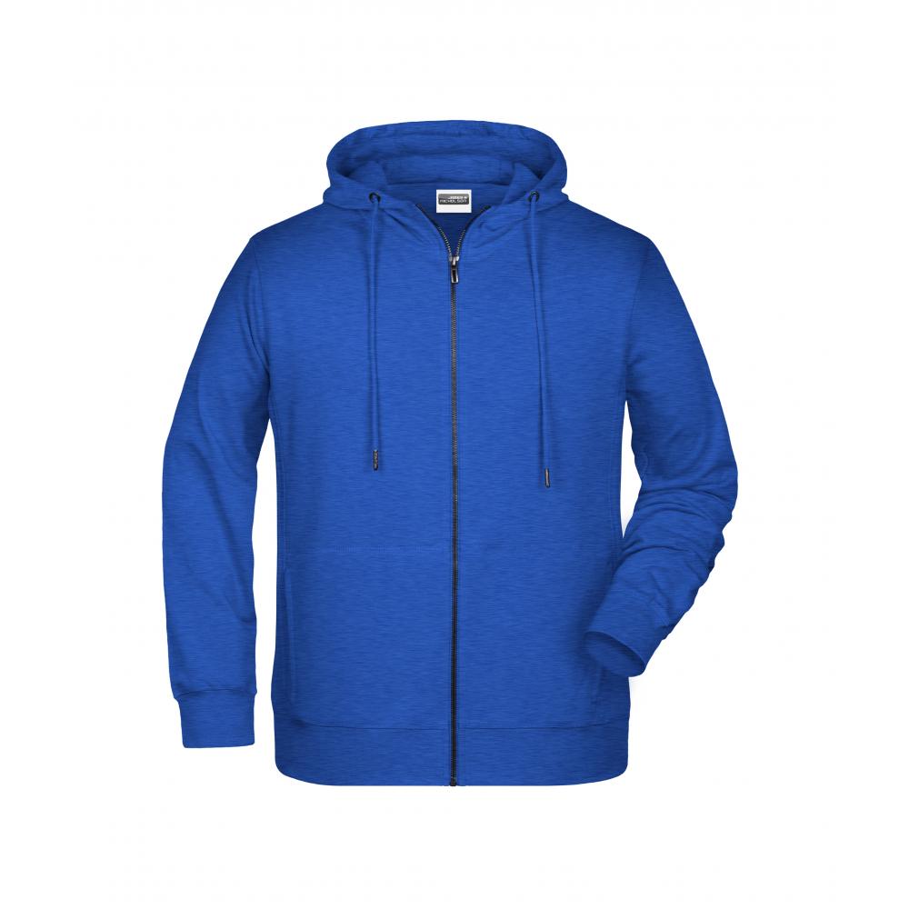 Men's Zip Hoody-Sweatjacke mit Kapuze und Reißverschluss