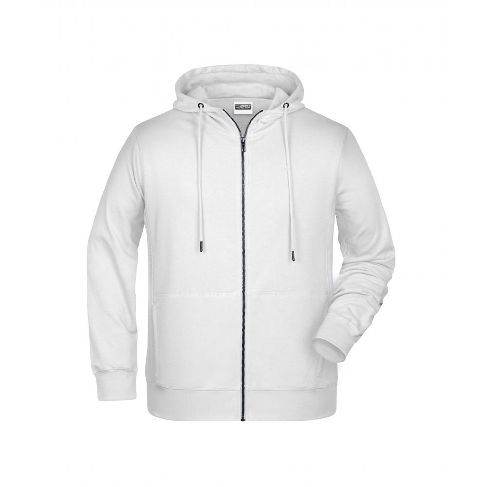 Men's Zip Hoody-Sweatjacke mit Kapuze und Reißverschluss