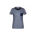 Ladies' T-Shirt Striped-T-Shirt in maritimem Look mit Brusttasche